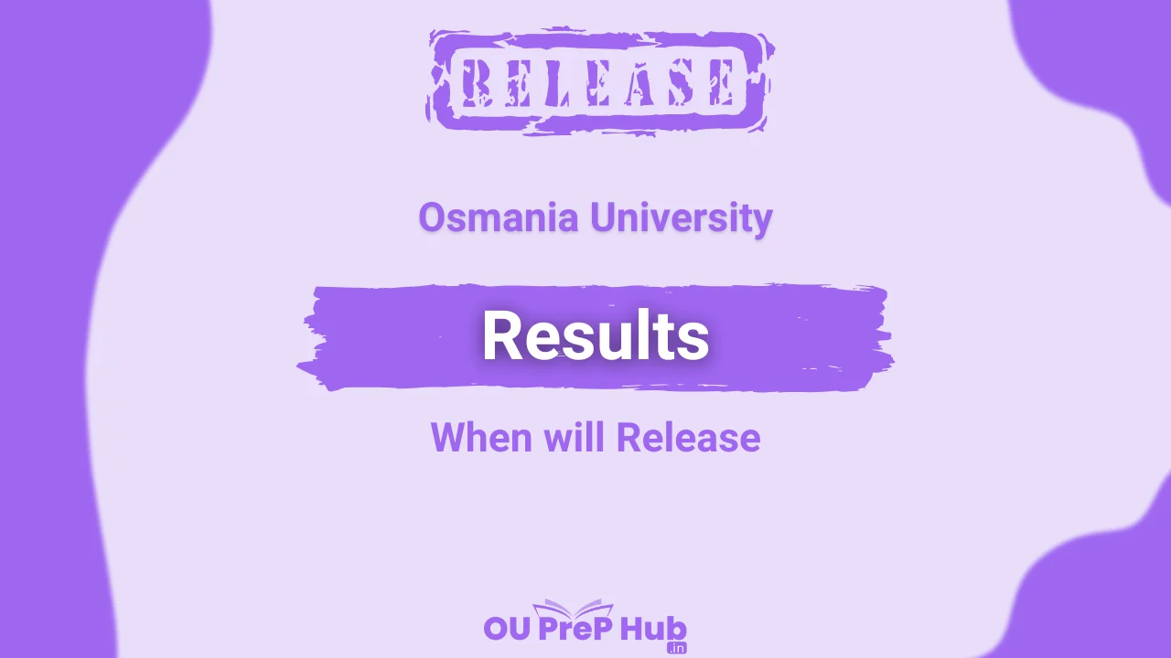 OU Results 2025 1st, 3rd, & 5th Semester Updates