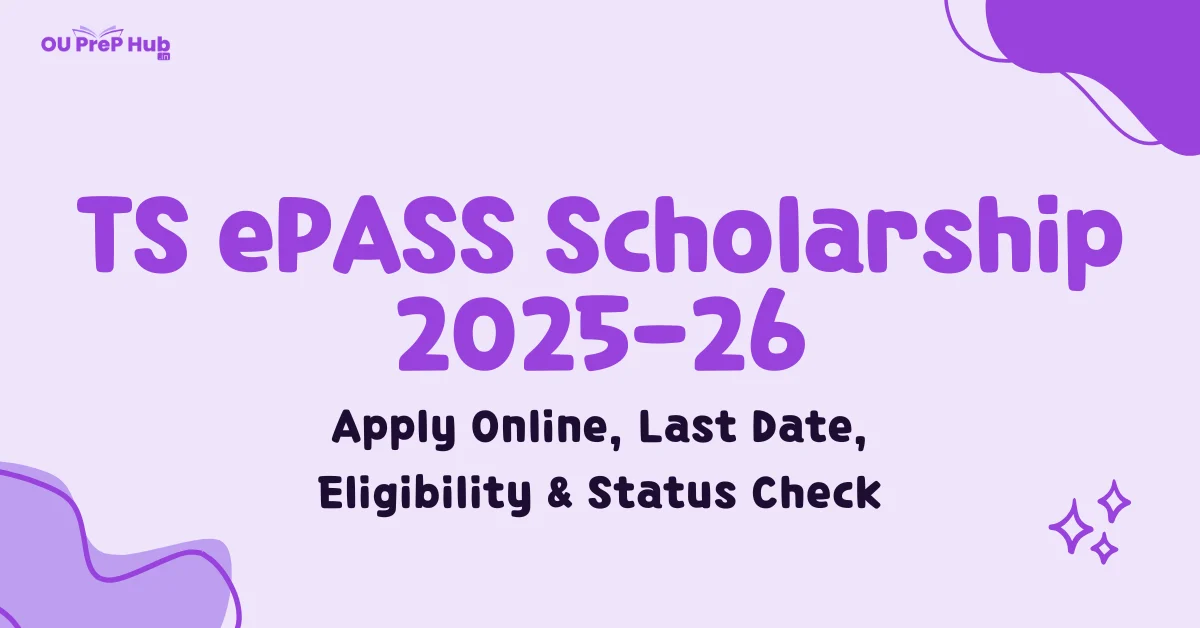 TS ePASS Scholarship 2025-26